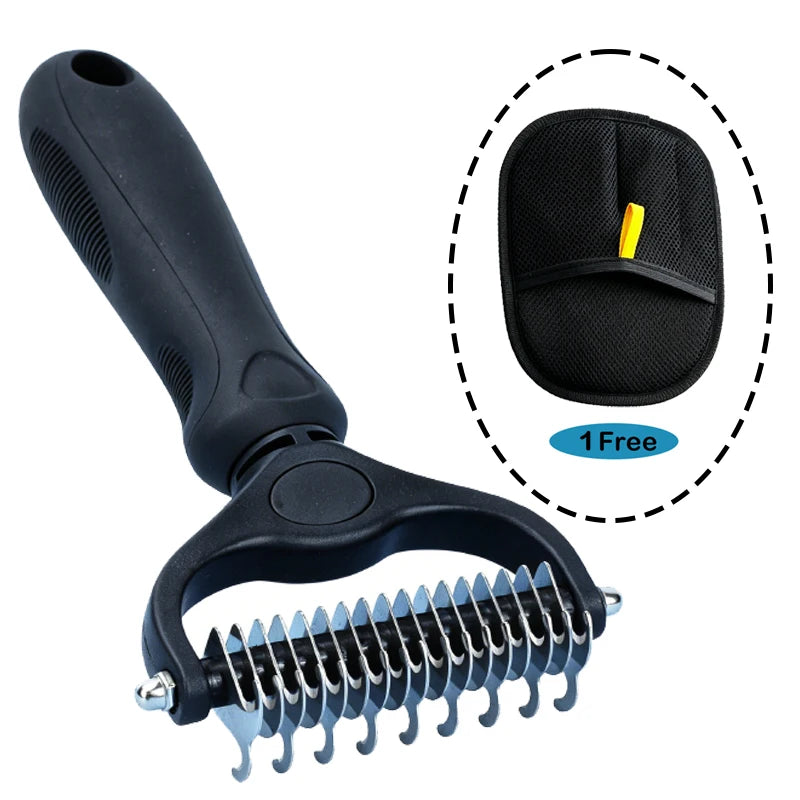 Two-Sided Grooming Brush for Cats and Dogs