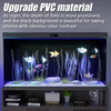 Electrostatic Aquarium Background Film – Matte Black, Water-Activated