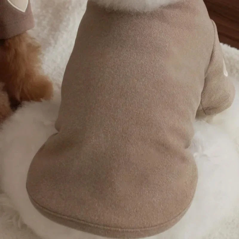 هودي كلب وقط شتوي دافئ بتصميم دب محب