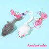 Smart Hanging Cat Toy with Feathers and Twin Ropes