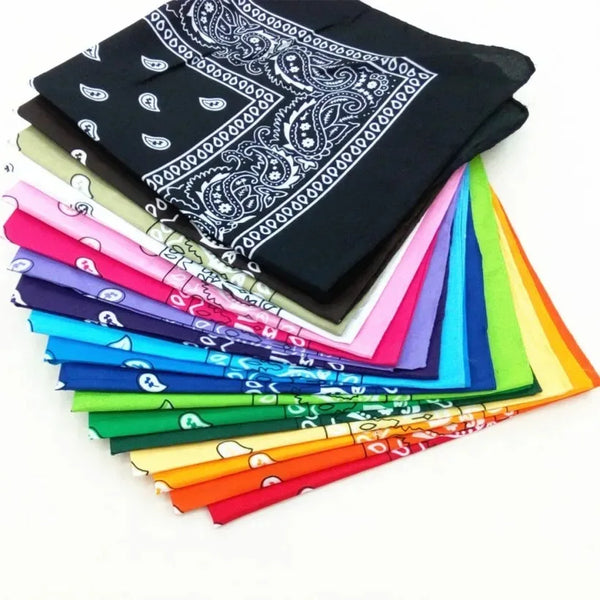 Paisley Bandana Headwrap – Unisex Cotton-Poly Scarf for Men and Women