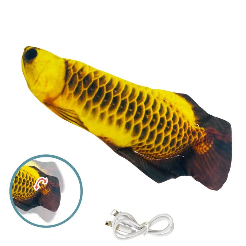 Interactive Floppy Fish Cat Toy with Motion Sensor