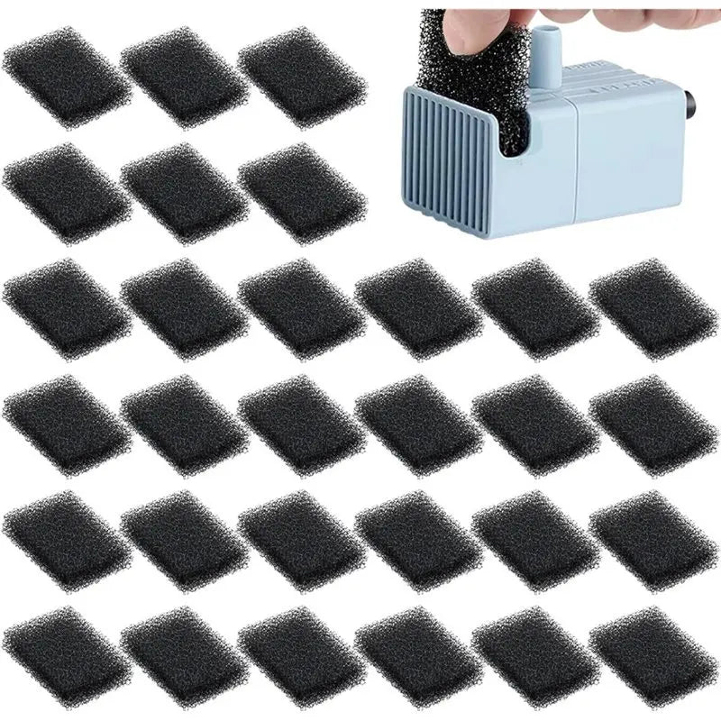 Replacement Foam Filters for Pet Water Fountains (30-Pack)