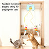 Smart Hanging Cat Toy with Feathers and Twin Ropes