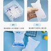 Instructions showing how to use an ice pack by soaking it in water and allowing it to cool for six hours before use.