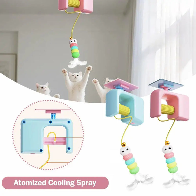 Jouet Interactif pour Chat avec Corde Rétractable
