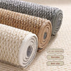Three rolls of customizable faux sisal cat scratching mats in beige, gray, and cream colors