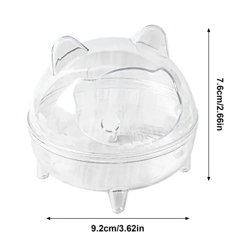 Bac à sable transparent pour hamster