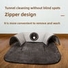 U-Shaped Tunnel Cat Bed with Removable Washable Cover