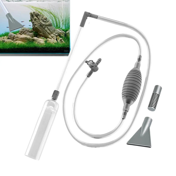 Aspirateur à gravier et changeur d'eau pour aquarium