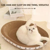 Grattoir pour chat en carton ondulé rond