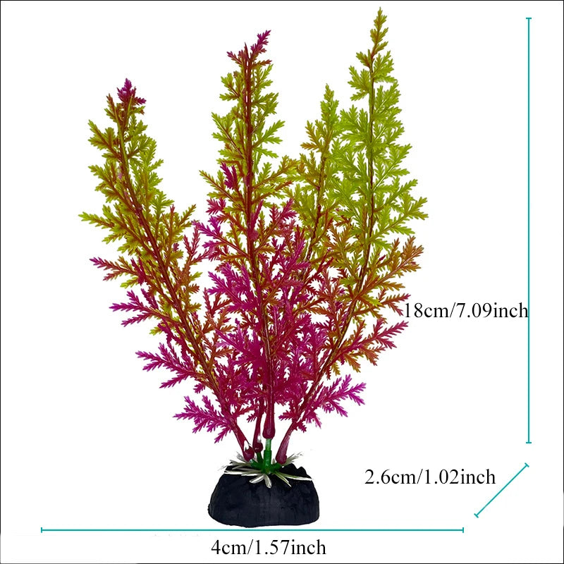 Realistic Artificial Aquarium Plants for Fish Tank Décor