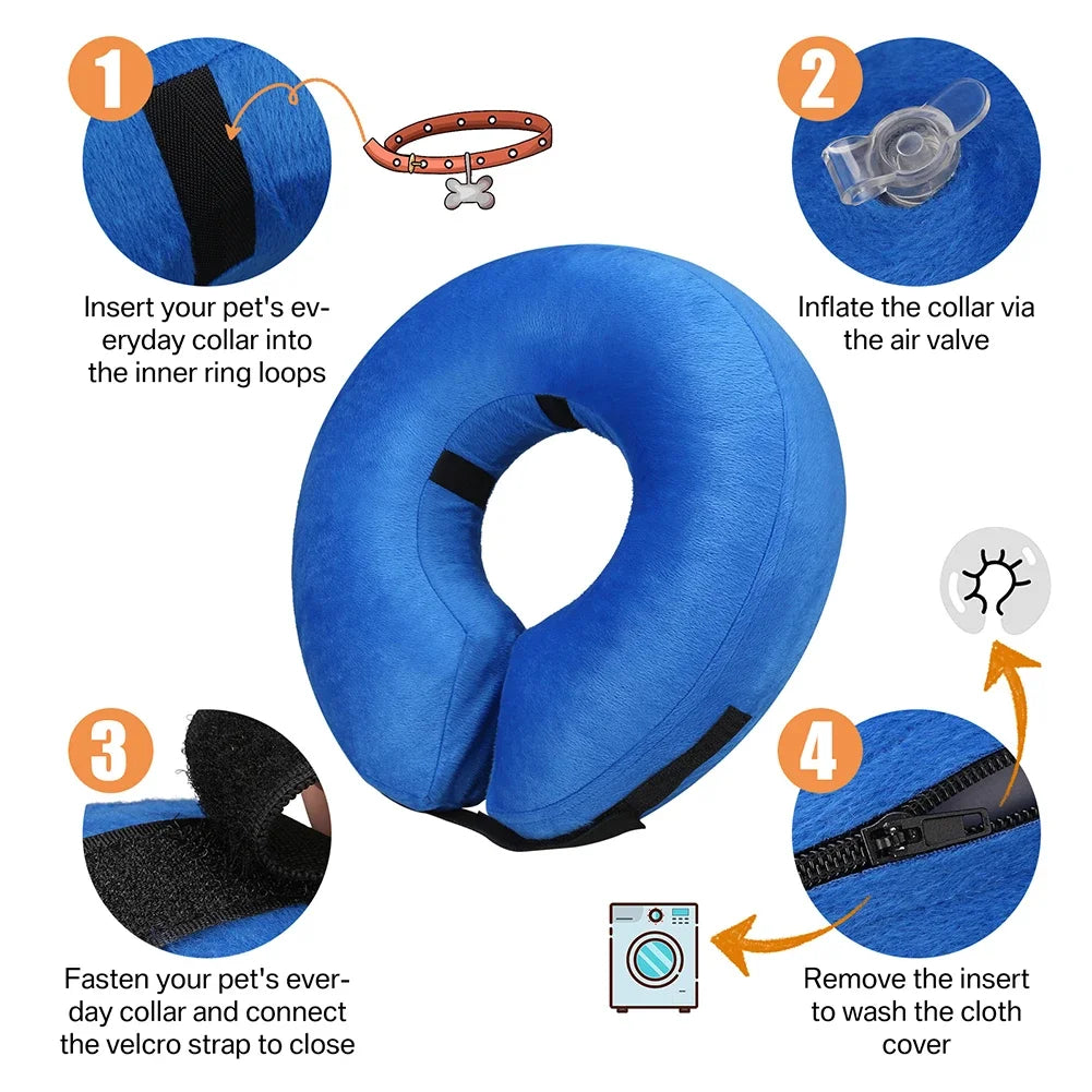 Inflatable Recovery Collar for Dogs and Cats
