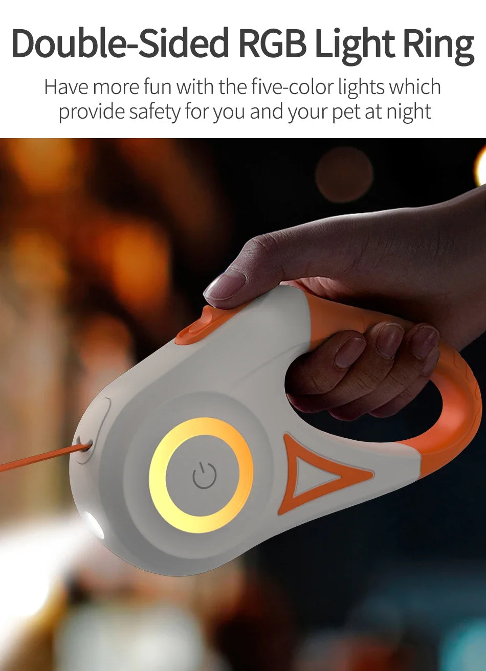 Retractable Dog Leash with LED Light