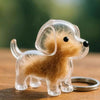 Cartoon Dog Transparent Acrylic Keychain