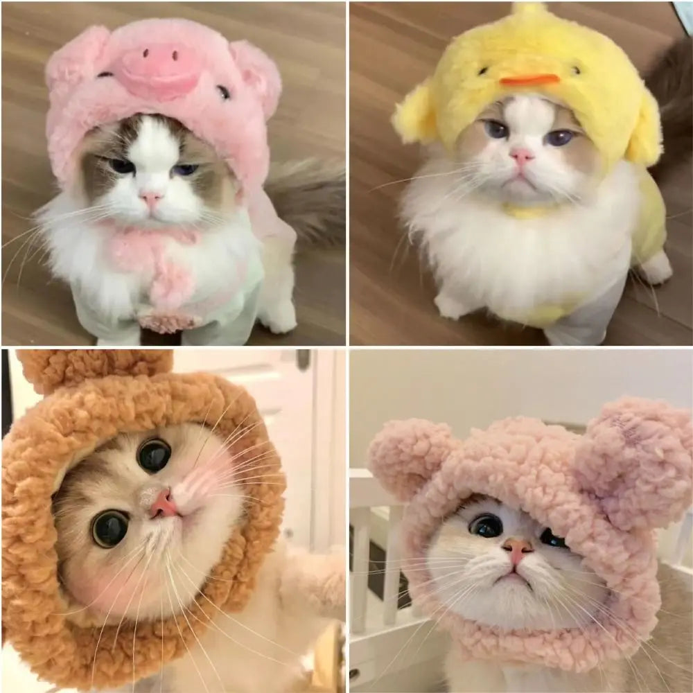Adorable Knit Bear Hat for Cats and Dogs