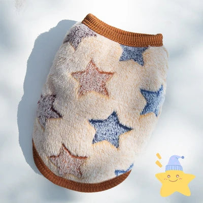 Cozy Flannel Dog Vest for Small Pets