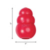KONG Classic Durable Rubber Dog Toy with Erratic Bounce