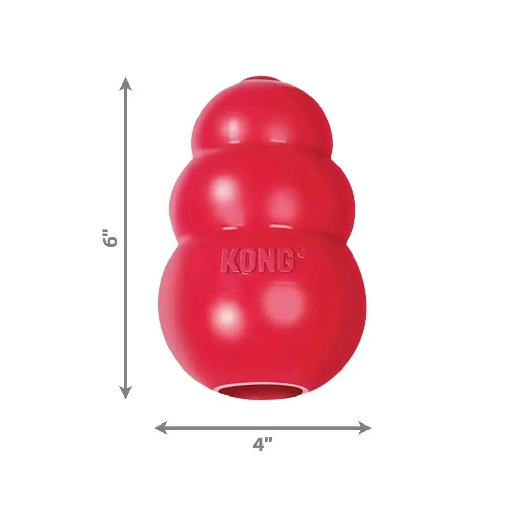 KONG Classic Durable Rubber Dog Toy with Erratic Bounce