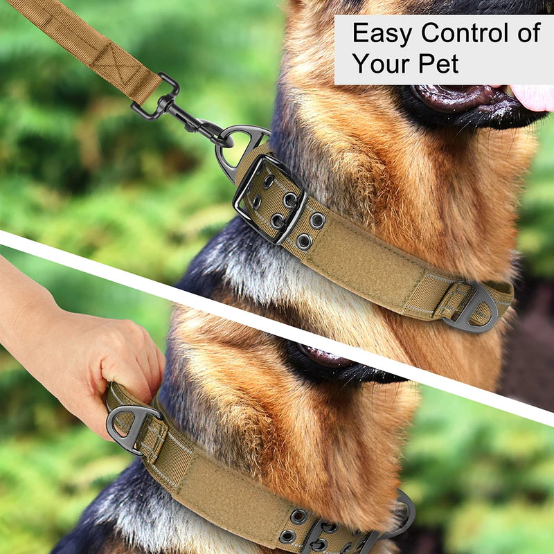 Taktisches Nylon-Hundehalsband mit Griff