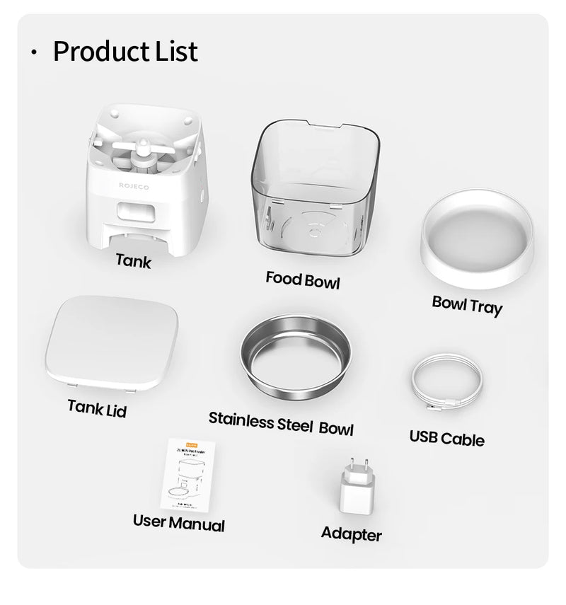 Intelligenter WiFi-Automatik-Futterautomat mit Portionskontrolle