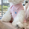 Summer Dog Polo Shirt With Stripe Cooling Vest