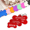 Personalized Bone-Shaped Pet ID Tag with Custom Engraving