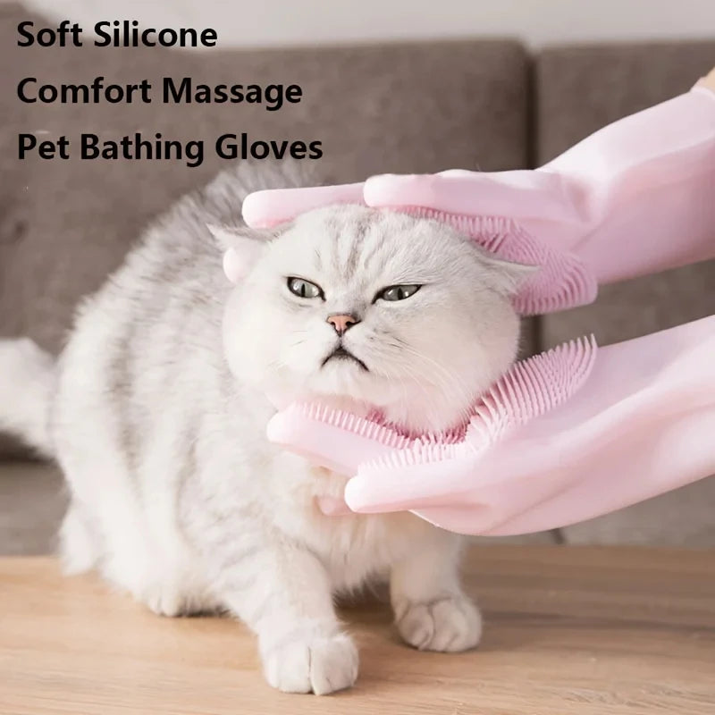 Silikon-Pflegehandschuhe für Haustiere