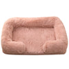 Large Dog Bed with Plush Cover and Removable Pad