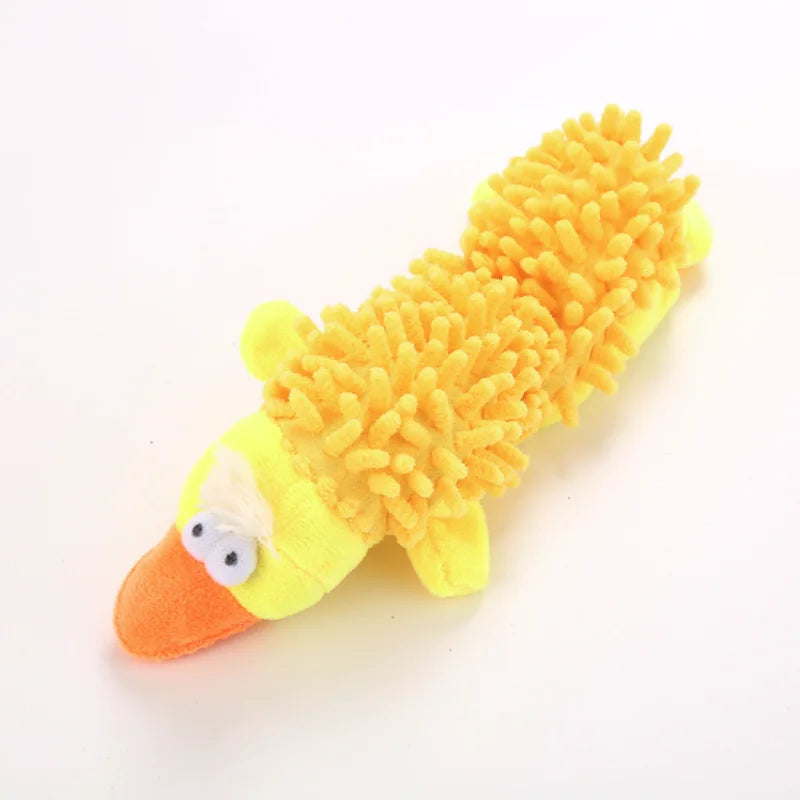 Plush Squeaky Donkey Dog Toy for Teething and Interactive Play