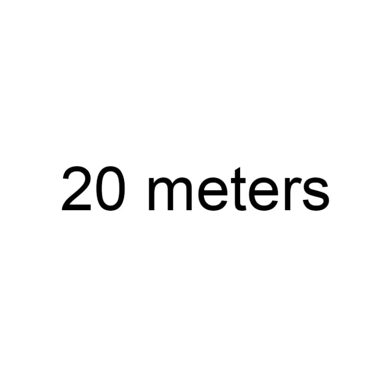 Text displaying the measurement 20 meters.