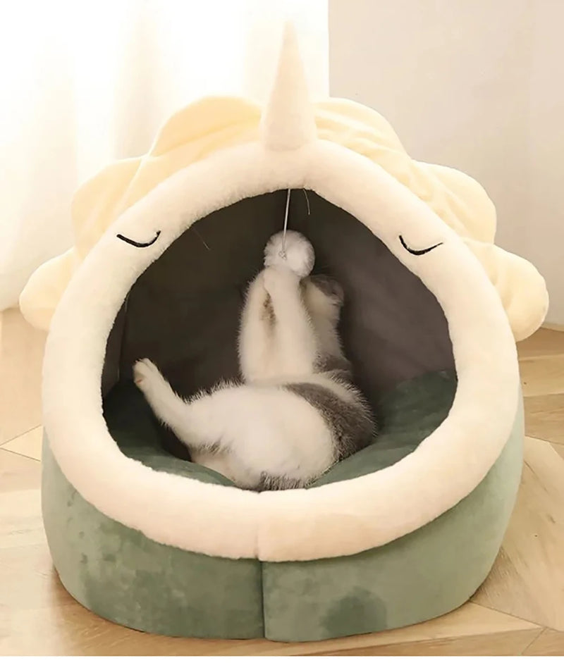 Coussin de Lit pour Animaux de Compagnie Mignon avec Coussinet Amovible