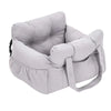Dog Car Seat with Safety Belt – Non-Slip, Washable Travel Bed for Small Dogs