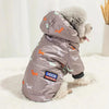 Fleece-Lined Hooded Coat for Dogs and Cats