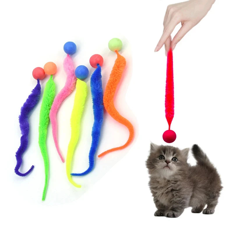 Interaktives hüpfendes Raupe-Katzenspielzeug