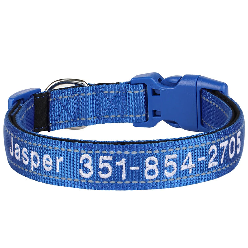 Personalisierte bestickte Nylon-Hundehalsband