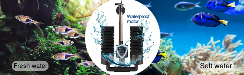 Filtre Submersible 3-en-1 Silencieux pour Aquarium