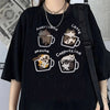 Camiseta de Mujer con Estampa Graciosa de Gato