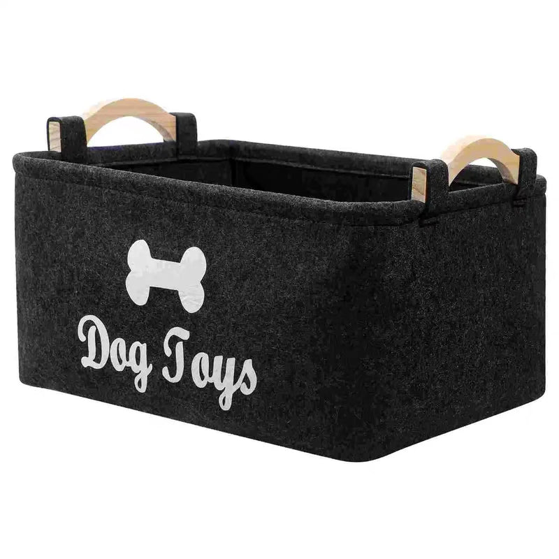Felt Pet Toy Storage Basket