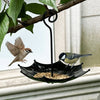 Umbrella-Shaped Hanging Bird Feeder with Leak-Resistant Design