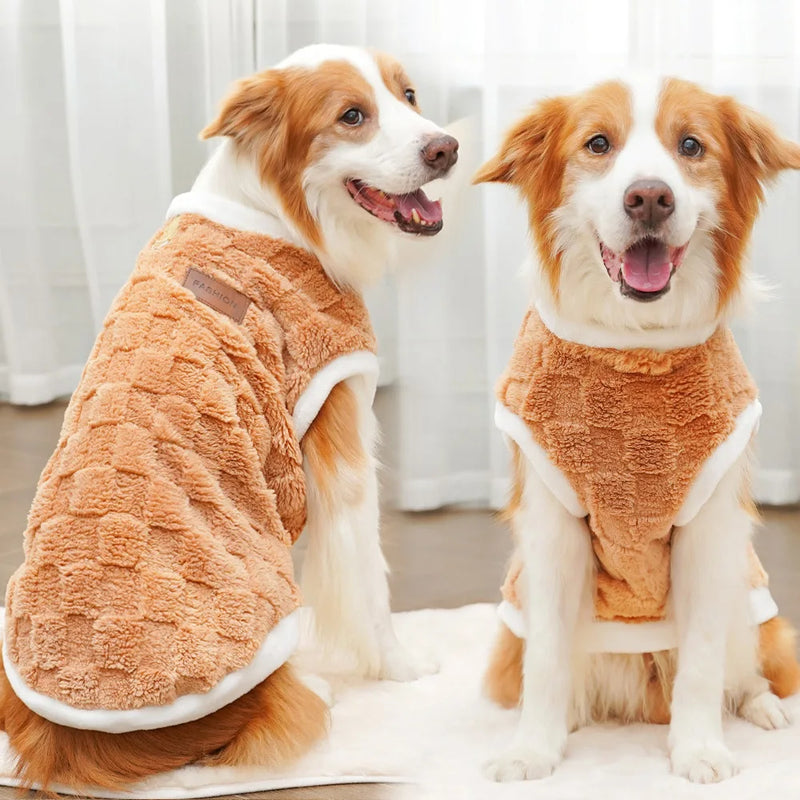 Suéter de Felpa de Algodón Cómodo para Perros de Raza Grande
