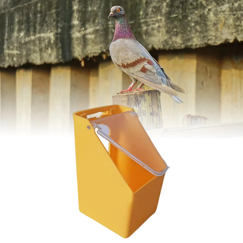 Hängender Vogeltränke- und Futterautomat mit transparentem Deckel