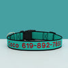 Personalisierte bestickte Nylon-Hundehalsband