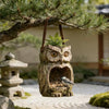 Tree Face Bird Feeder - Resin Tree Hugger Sculpture for Outdoor Garden