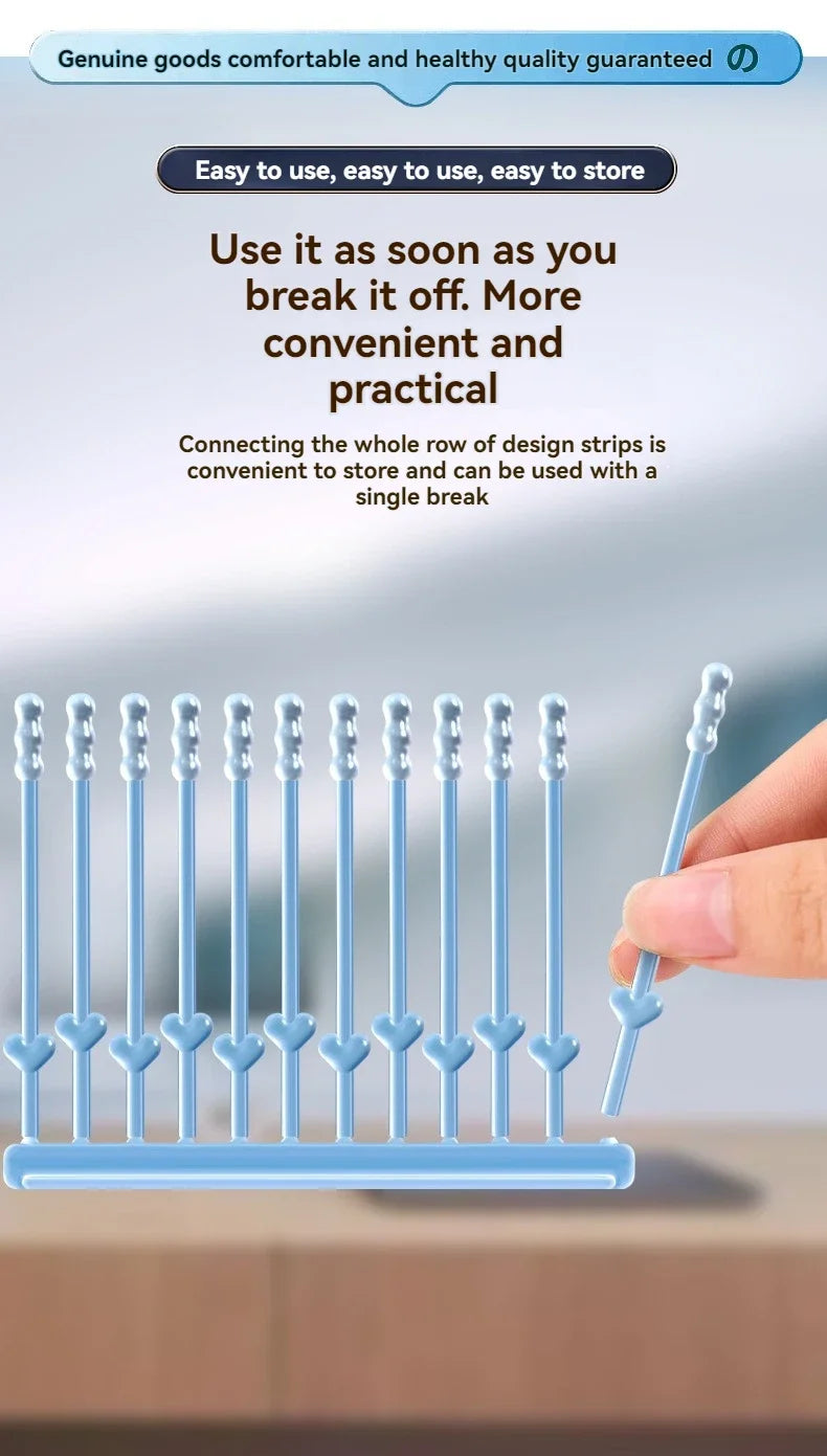 Reusable Earwax Removal Swabs with Adhesive Tips