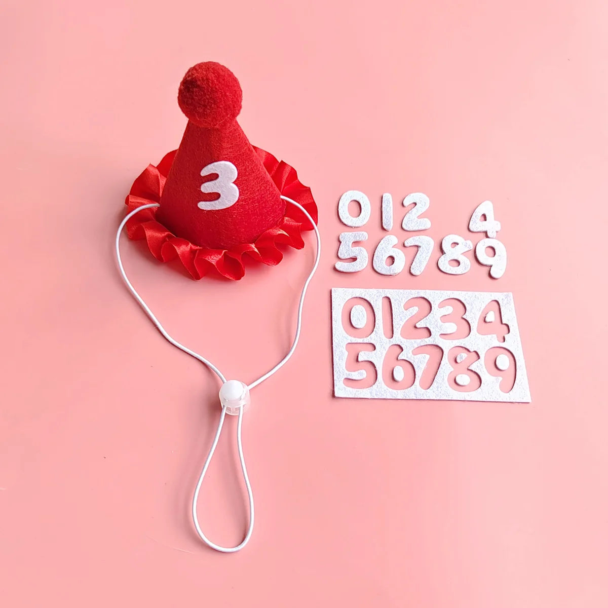 Happy Birthday Pet Party Hat and Bib Set