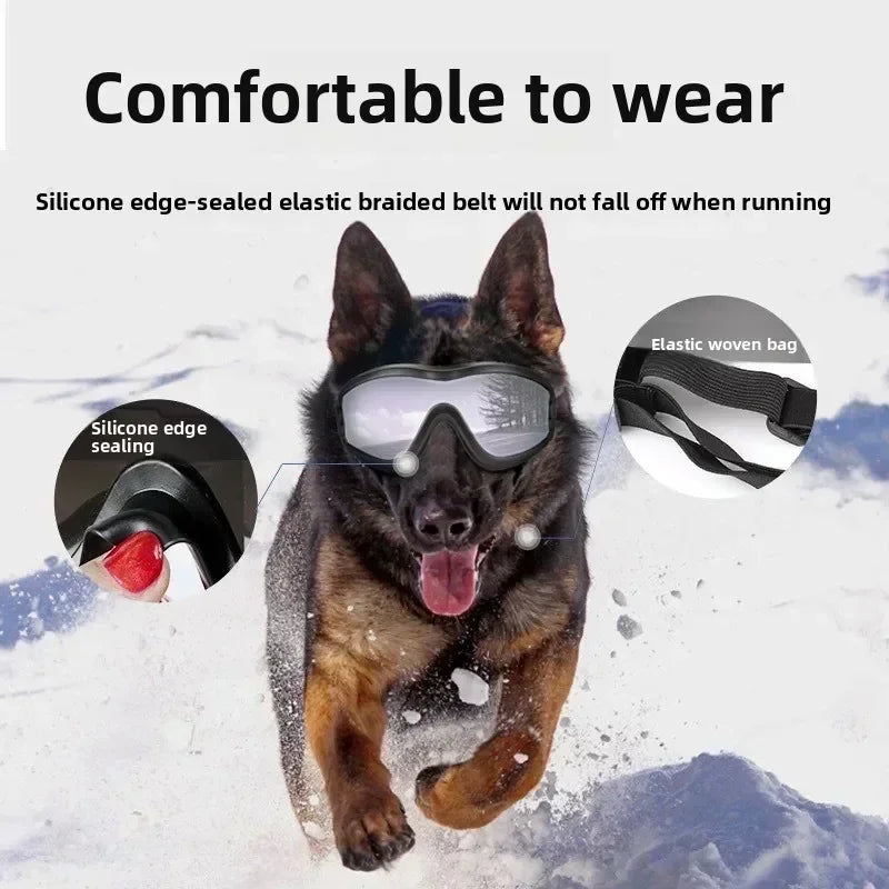 Adjustable Anti-UV Dog Goggles with Windproof Lenses