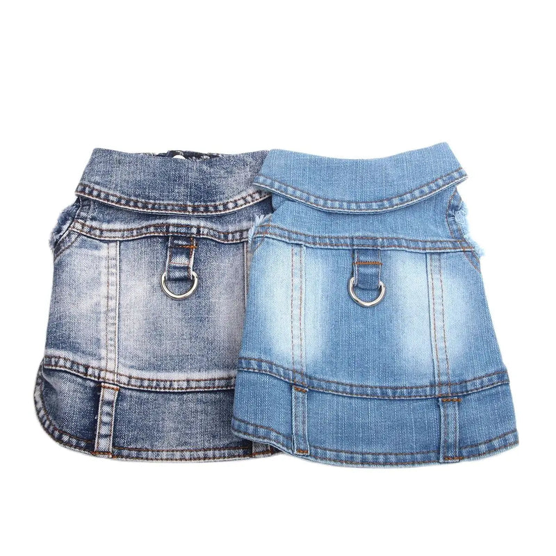 Denim Jeans Coat for Dogs and Cats - Spring Autumn