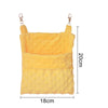 Yellow cozy hanging sleeping bag designed for small pets