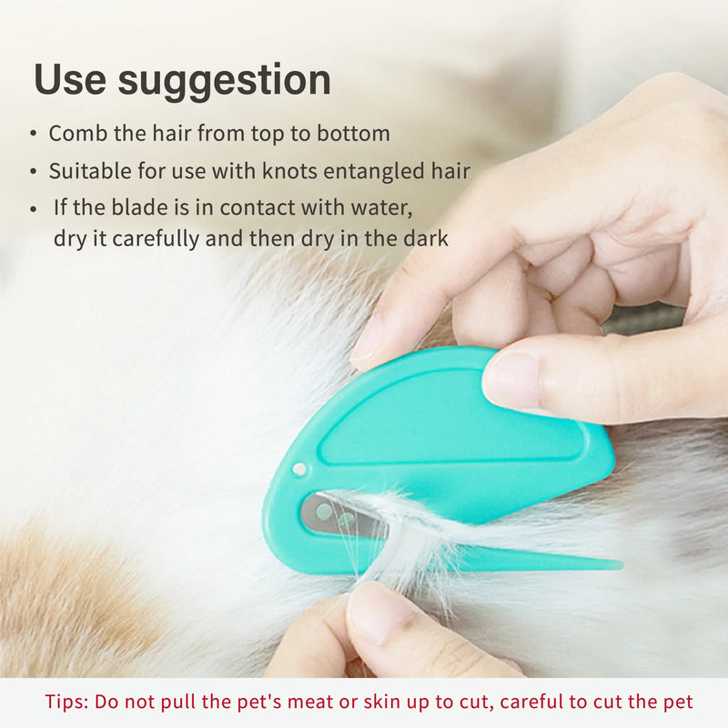 Unknot Dog Hair Removal Knife for Grooming Stainless Steel